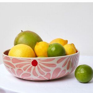 Rise and Shine Ceramic Bowl in Retro Flower Print